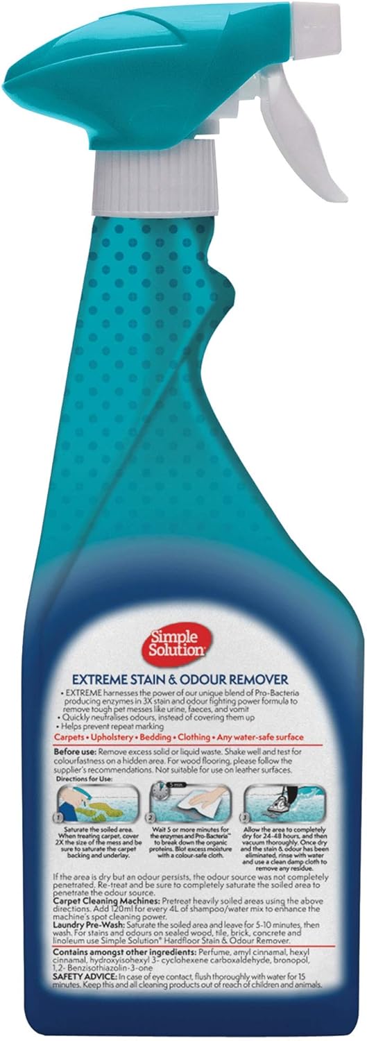 3X pro-bacteria enzymatic spray for dog stains – 500ml