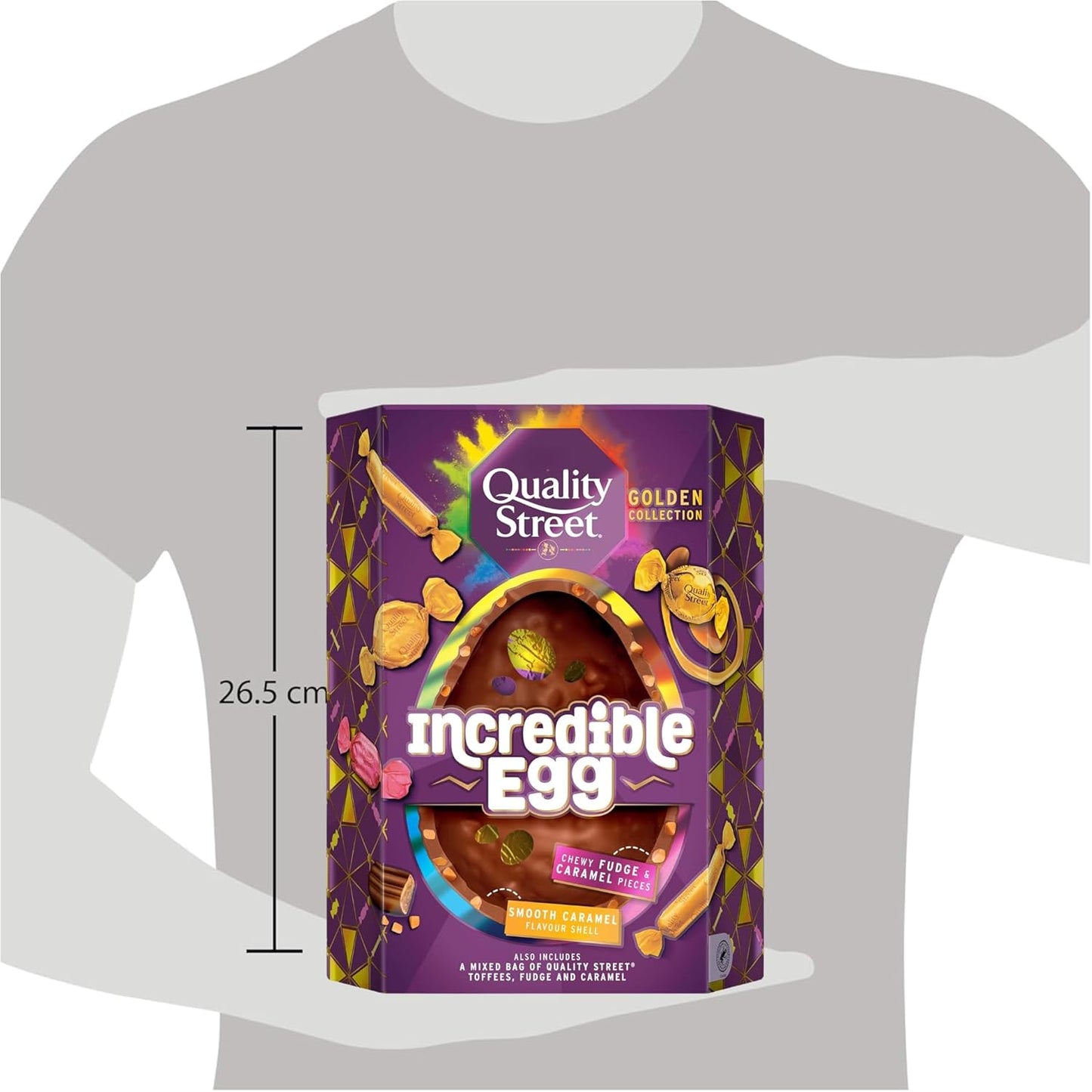 Quality Street Incredible Easter Egg 380g & Easter Card – Premium Chocolate Treats & Festive Gifts for Women, Men, Kids, Family & Friends – Perfect for Easter Celebrations