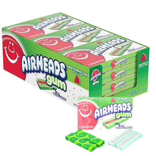 Airheads Watermelon Chewing Gum 12X34G