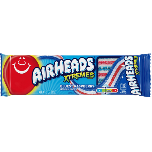 Airheads Xtremes Sour Bluest Raspberry 18X57G