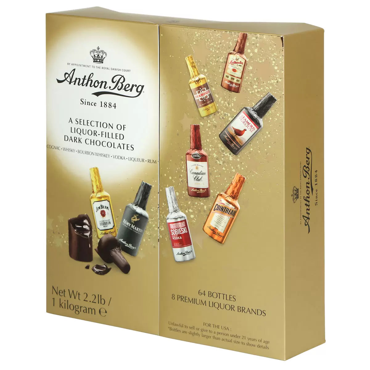 Anthon Berg Chocolate Liqueurs 64 Bottles 8 Premium Liquor Brands