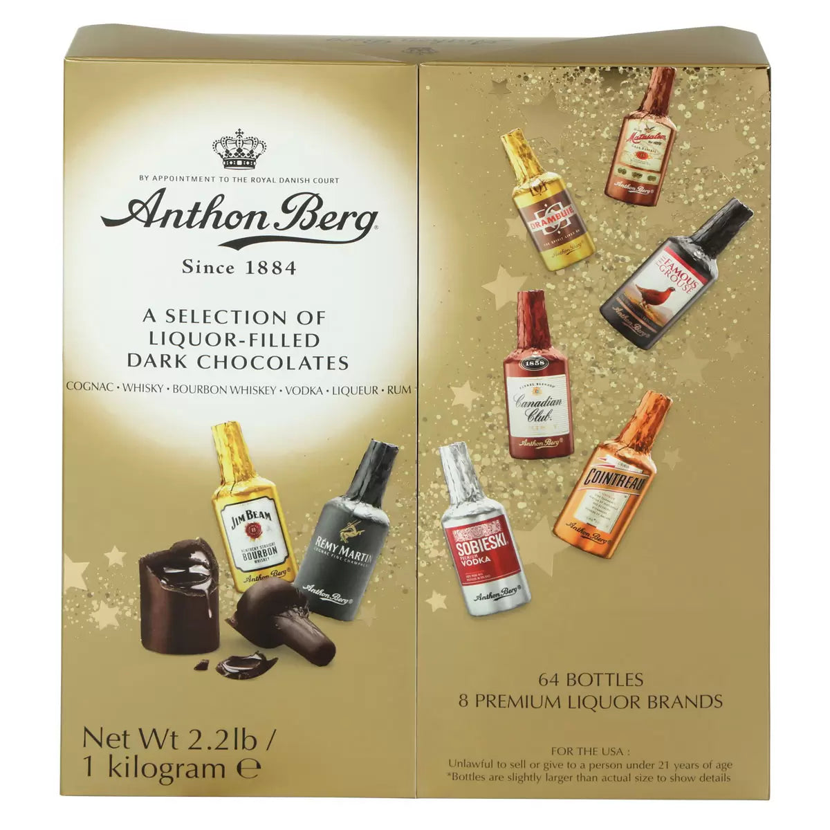 Anthon Berg Chocolate Liqueurs Liquor-Filled Dark Chocolate