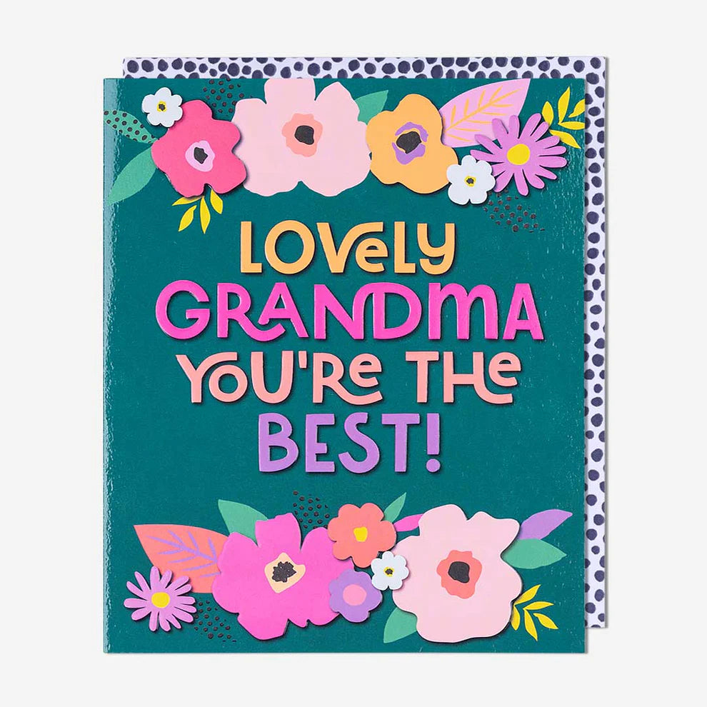 Beautiful floral birthday card for the best grandma, perfect for those searching for greeting cards near me. A thoughtful and heartfelt birthday card greeting cards.