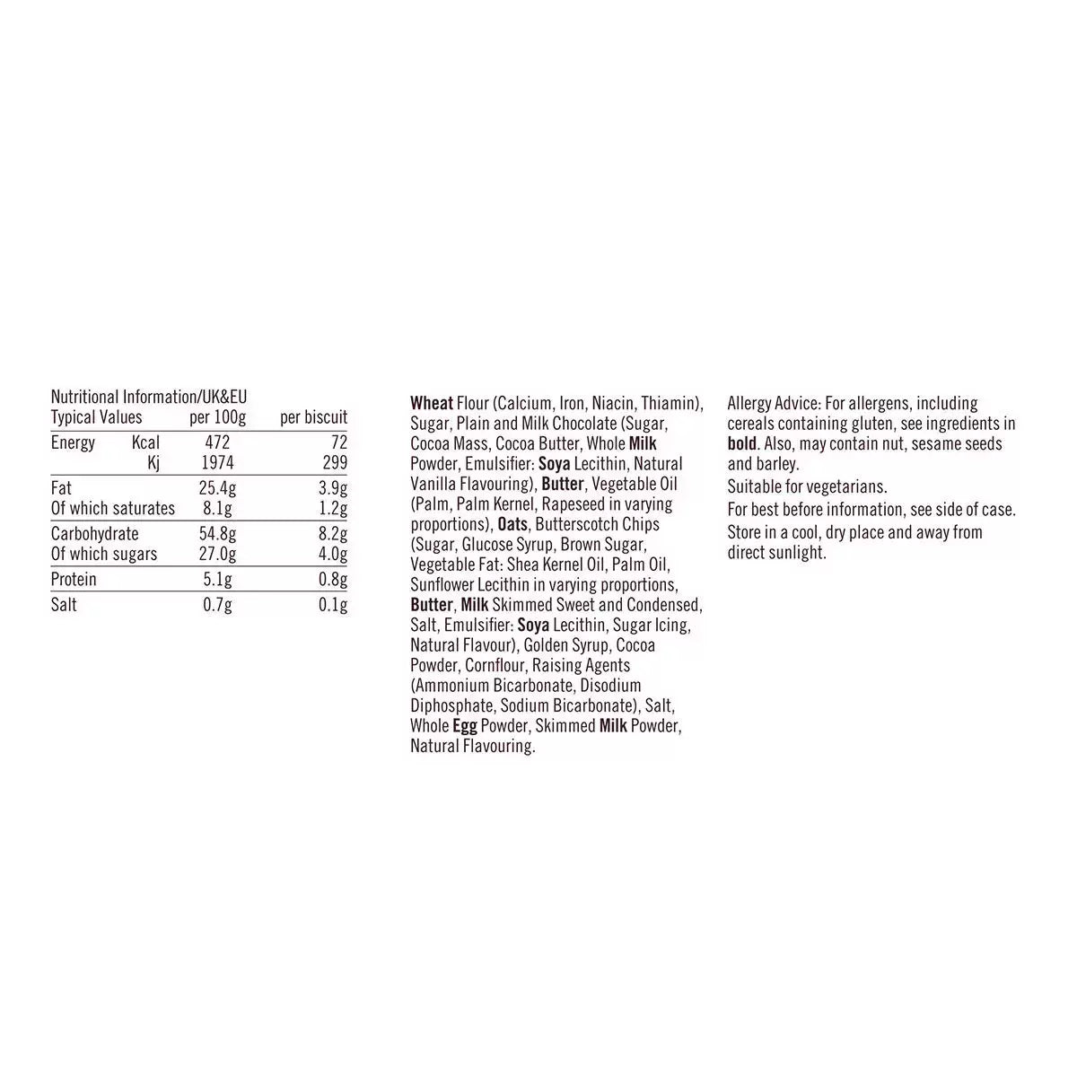 Border Luxury Mini Biscuit Assortment, label