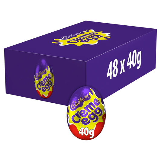 Cadbury Creme Egg  For Easter Egg Hunt Gifts – 40g (Box of 48)