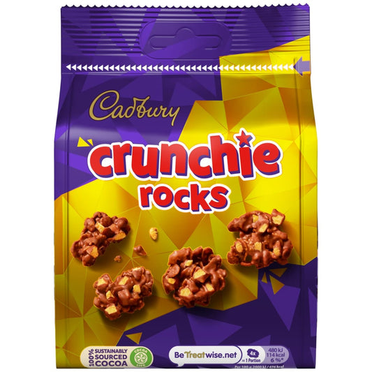 Cadbury Crunchie Rocks 110g bite-sized chocolate treats