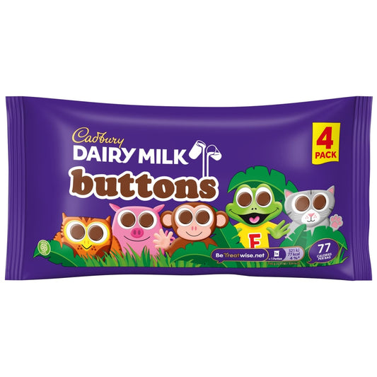 Cadbury Dairy Milk Buttons 4 pack chocolate snack