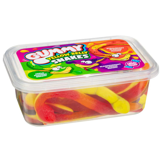 Candy Bites Gummy Yellow Belly Snakes 500g fruity chewy sweets