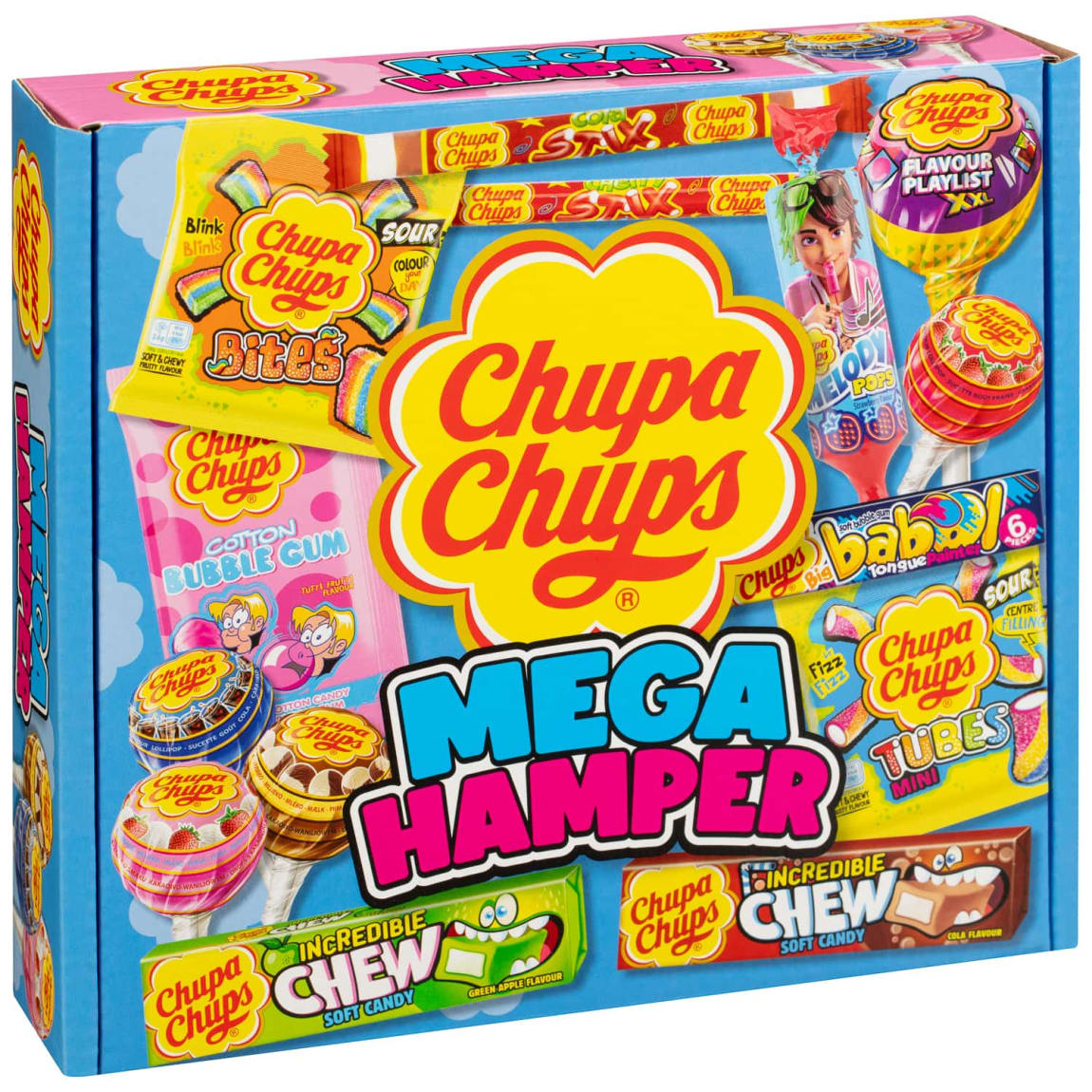 Chupa Chups Mega Hamper 297g assorted lollipops and sweets