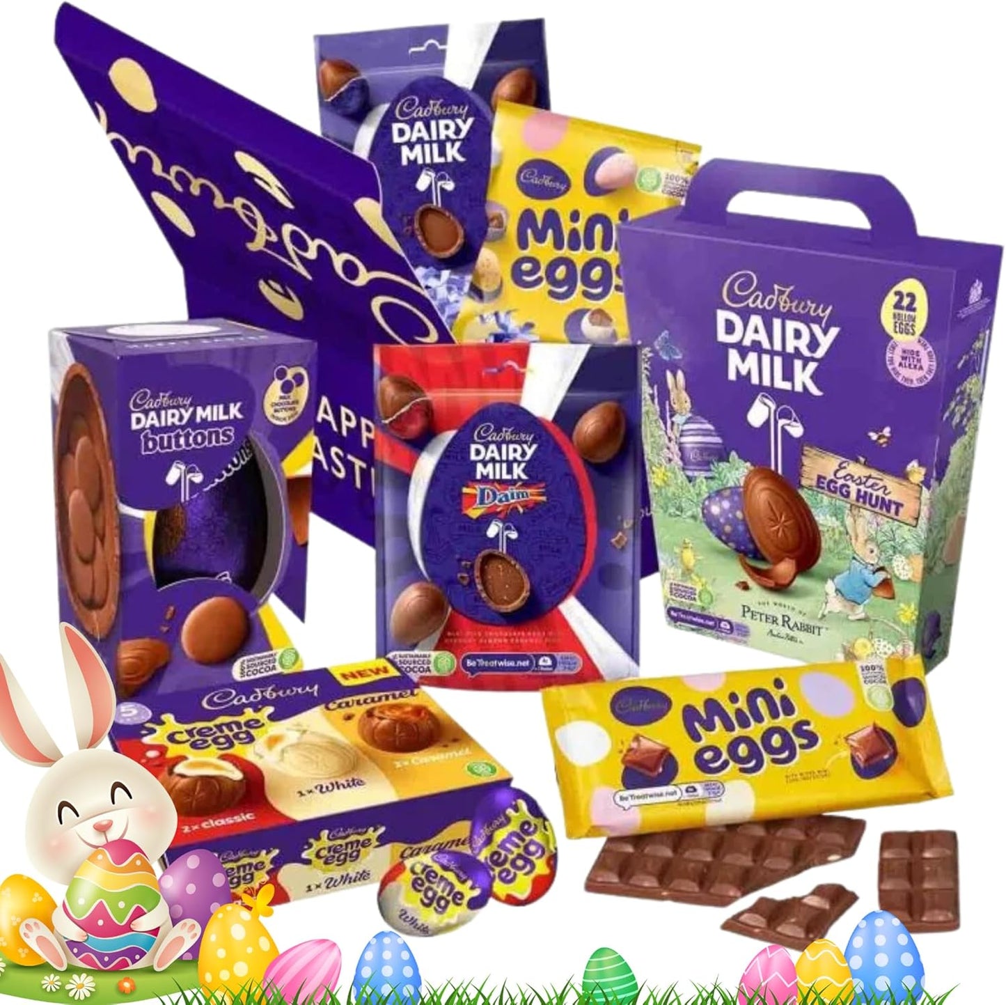 Easter Bunny Dairy Milk Chocolate Hamper Selection Box 5