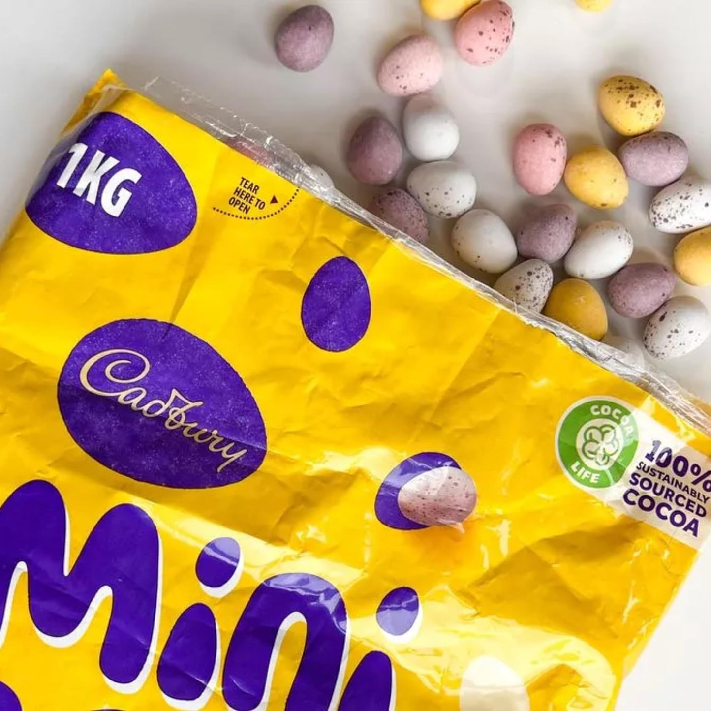 Easter Egg Hunt Mini Eggs Bag 1kg with Easter Card 5