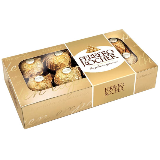 Ferrero Rocher 8pk golden wrapped chocolate pralines