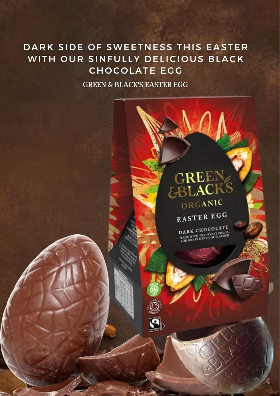 Green And Blacks Easter Eggs Dark Chocolate Gift 1