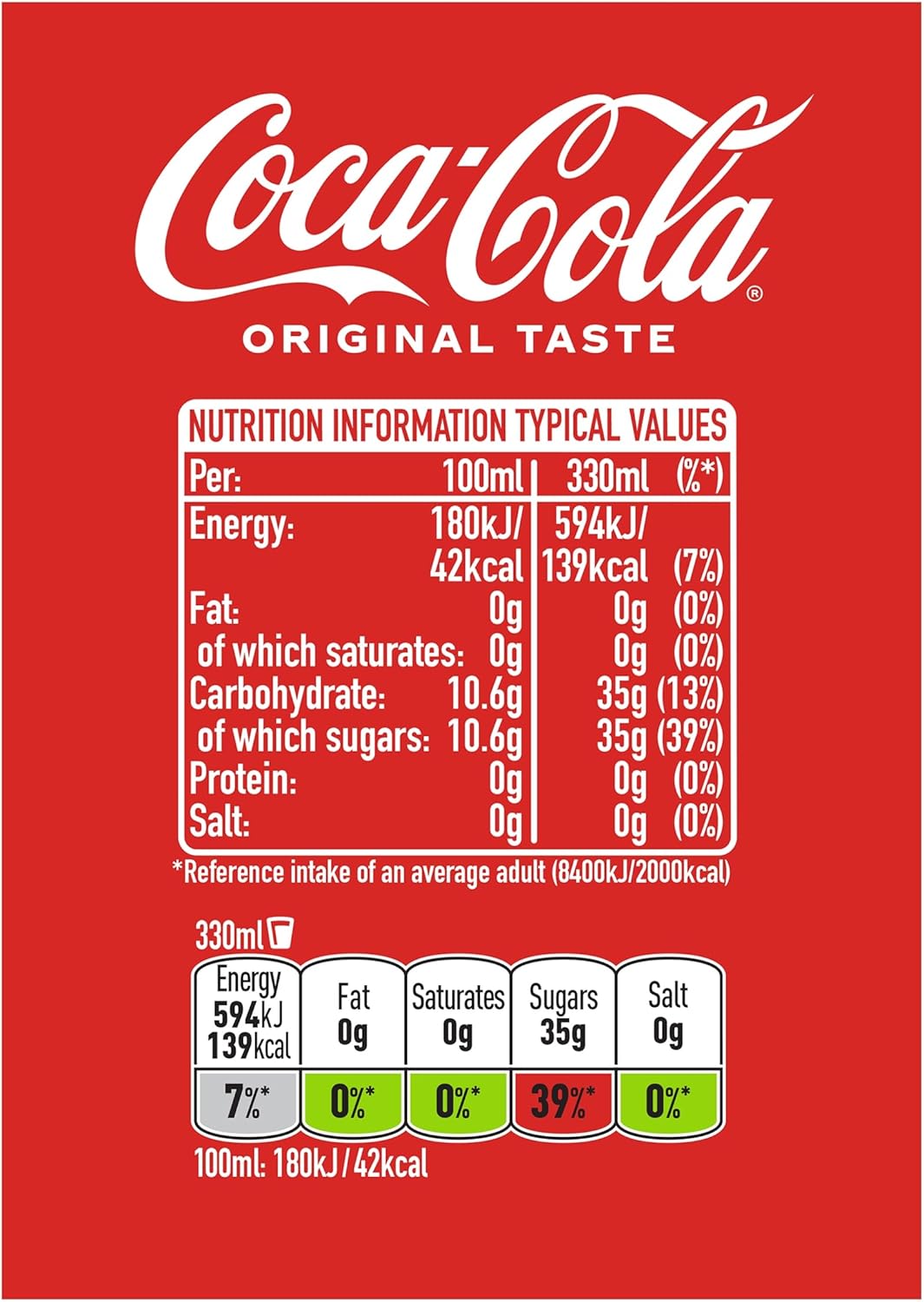 Coca-Cola bulk pack soft drinks 330ml