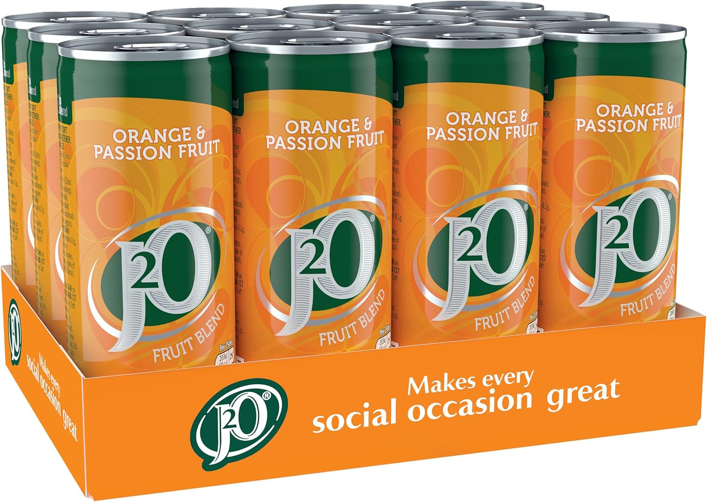 Multipack J2O orange and passion fruit drink