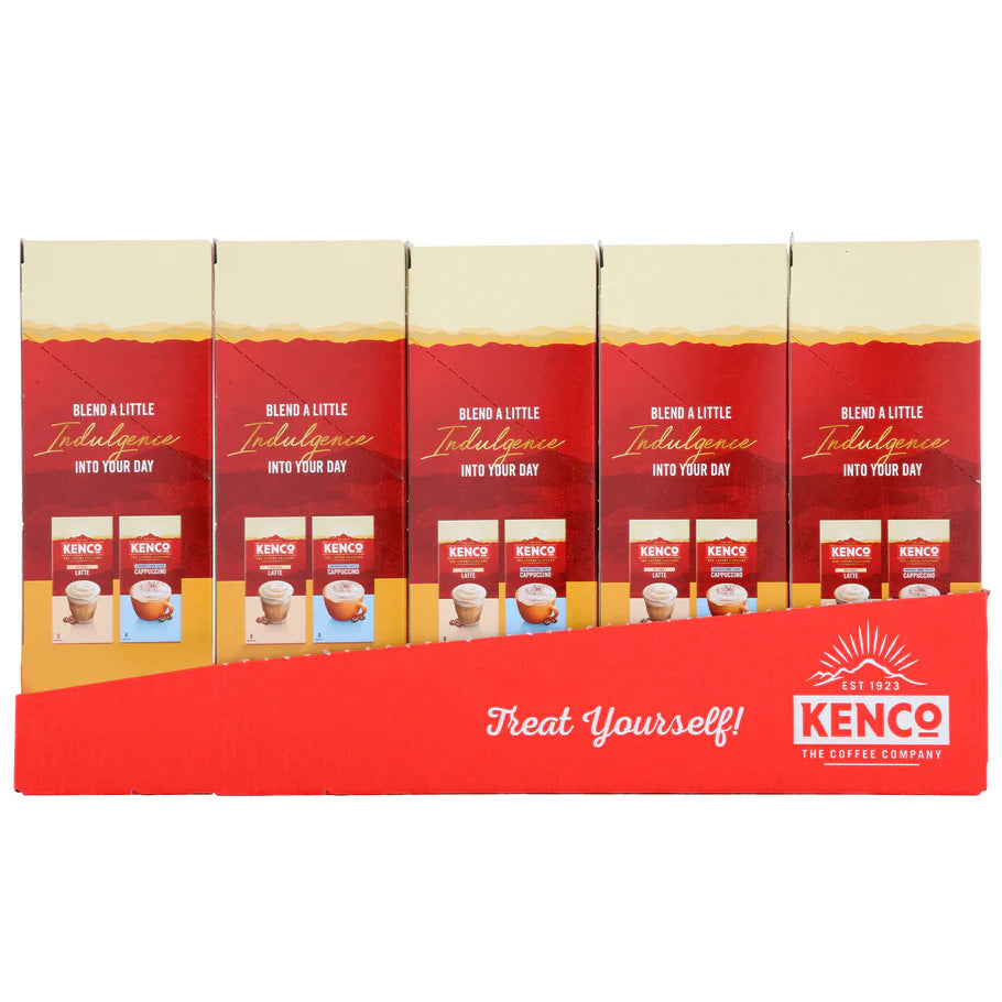 Instant Kenco Cappuccino Sachets 5x8 – Creamy & Frothy Coffee