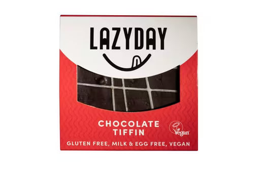 Lazy Day Foods vegan and gluten free chocolate tiffin bar