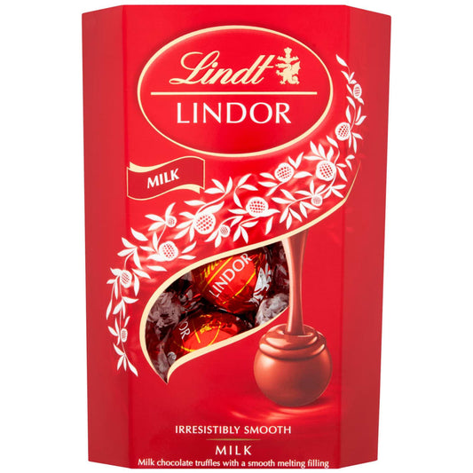 Lindt Lindor milk chocolate truffles 200g red box