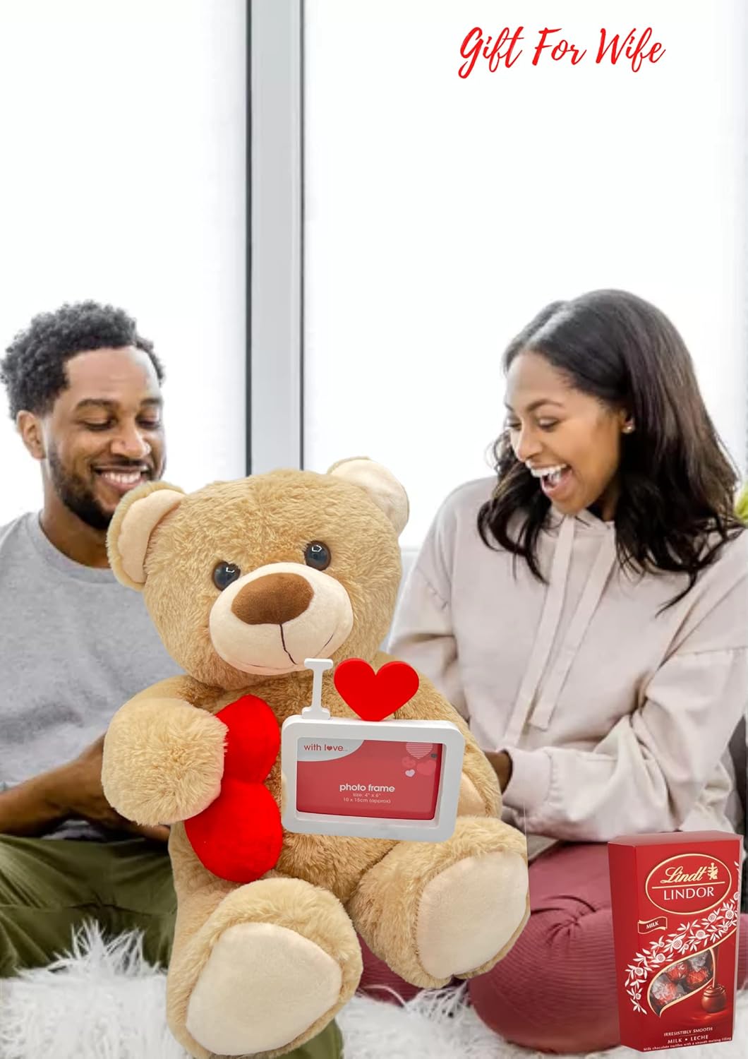 Lindt Chocolates Sweets Gift Box BUNDLE Large Teddy Bear 4