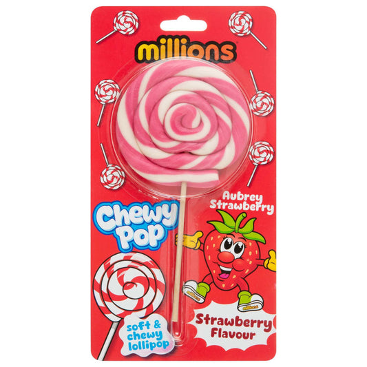 Millions Chewy Pop 80g Strawberry flavour