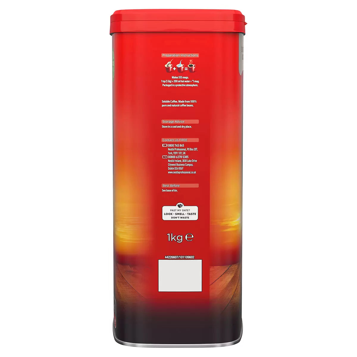 Nescafé Original Instant Coffee Granules, 1kg label