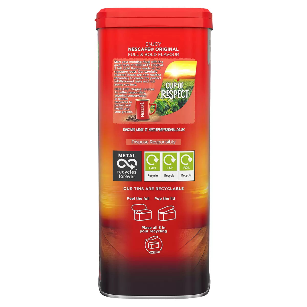 Nescafé Original Instant Coffee Granules, 1kg side