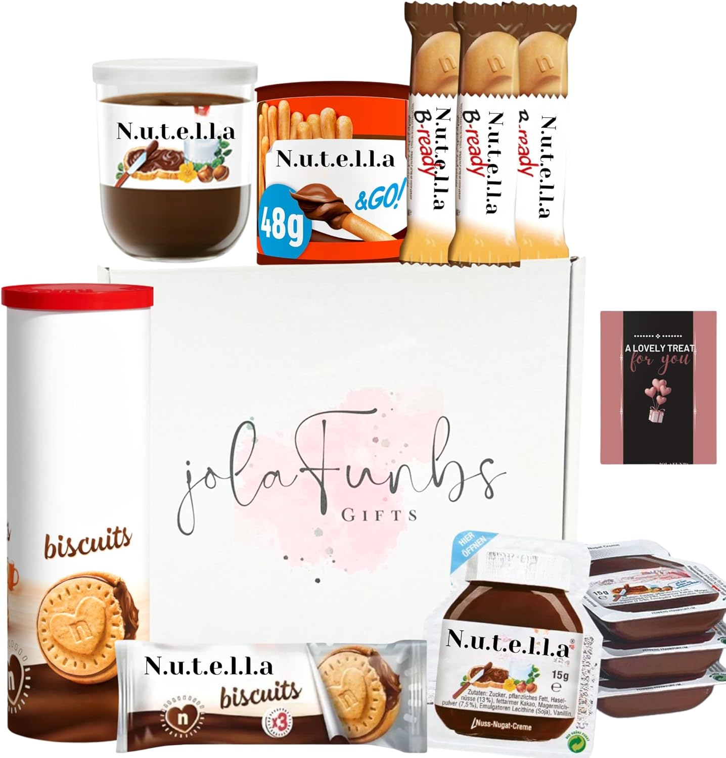 Nutella Ultimate Selection Box Gift Hamper – Chocolate Spread, B-Ready, Nutella & Go & More – Perfect Gift for Birthdays, Mother's Day, Father's Day, Get Well Soon – Ideal Pair with Afternoon Tea & Coffee Snacks
