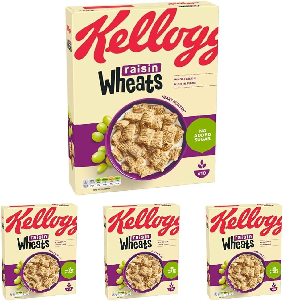 kelloggs wheats raisin cereal 4 pack