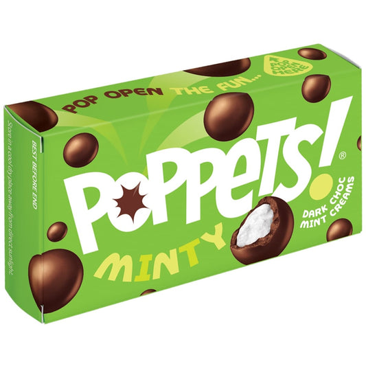 Poppets Minty 40g chocolate coated mint sweets