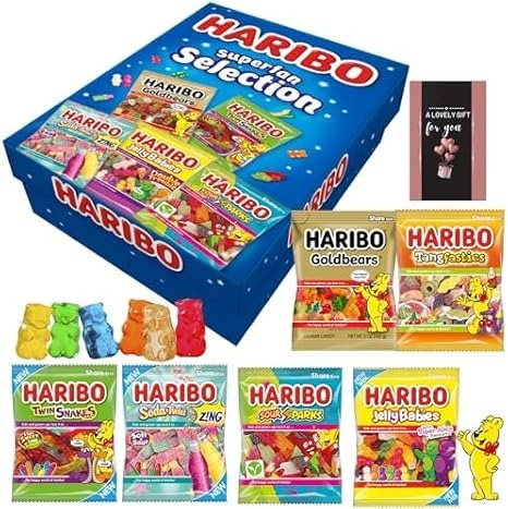 Sweets Gift Box Letterbox Haribo Selection Box (6 x 142g)