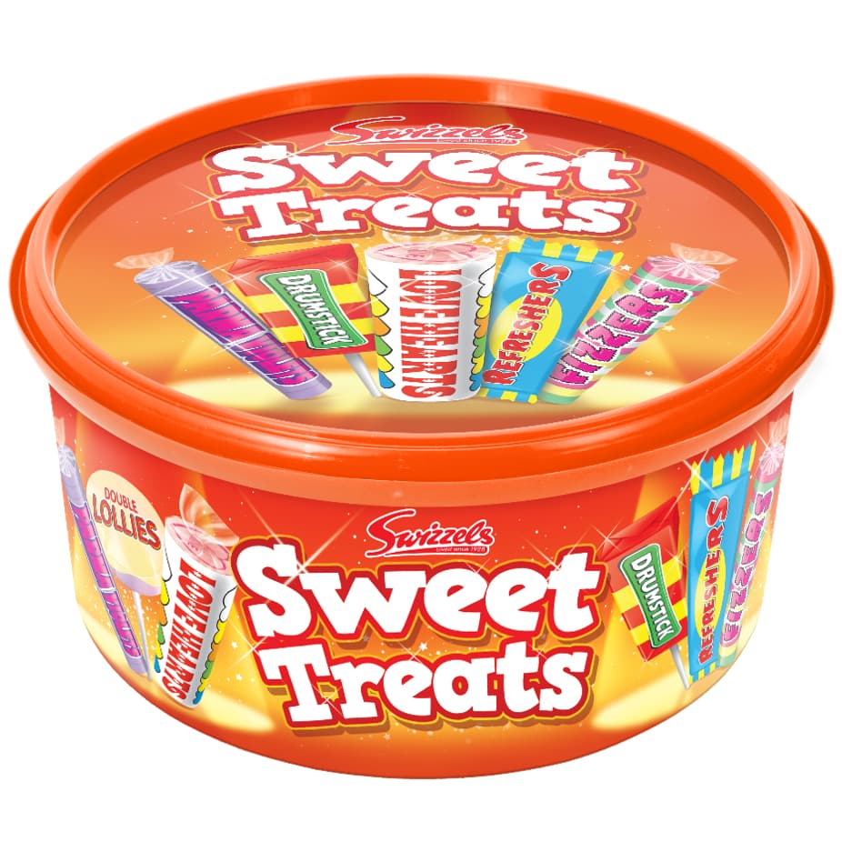 Swizzels Sweet Treats Tub 600g with classic retro swee