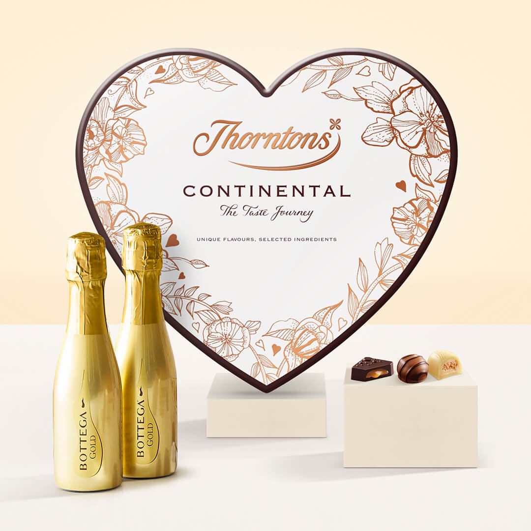 Thorntons Continental Heart and Prosecco Collection