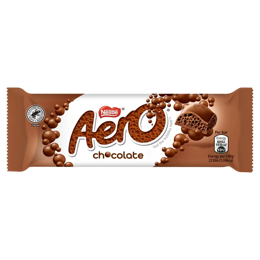Aero Milk Chocolate Bar 36g – smooth, airy milk chocolate treat