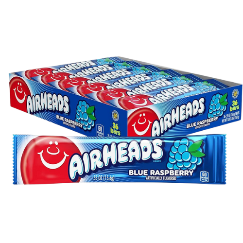 Airheads Blue Raspberry 36-pack display box