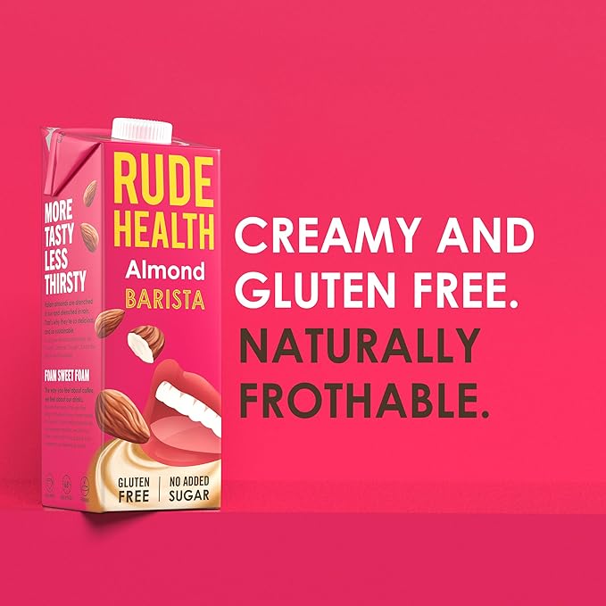 dairy free almond milk for lattes and cappuccinos