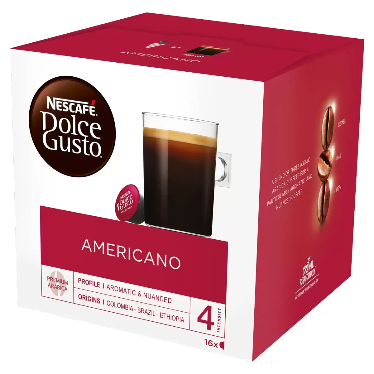 black americano pods for dolce gusto machines