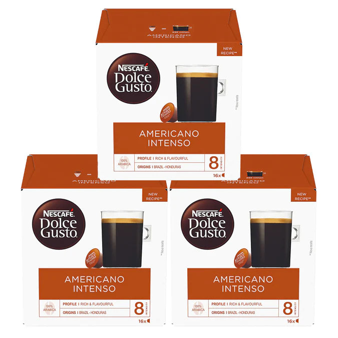 Strong Americano Intenso coffee for a bold morning boost