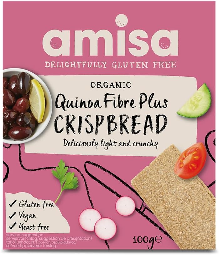 Amisa quinoa fibre crispbread