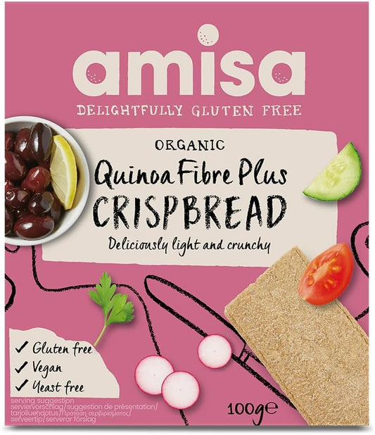 Amisa quinoa fibre crispbread