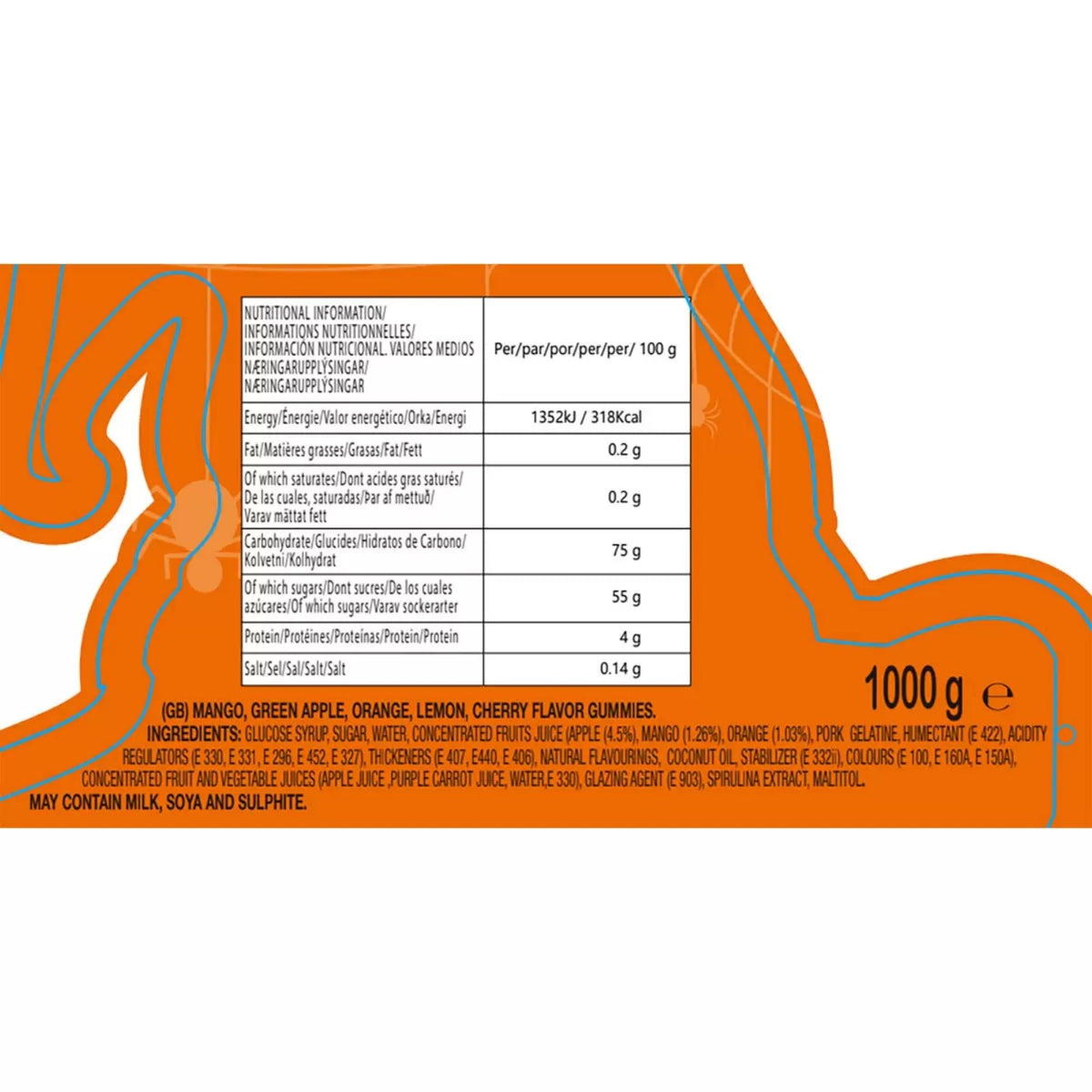 Halloween sweets presented in reusable pumpkin packaging