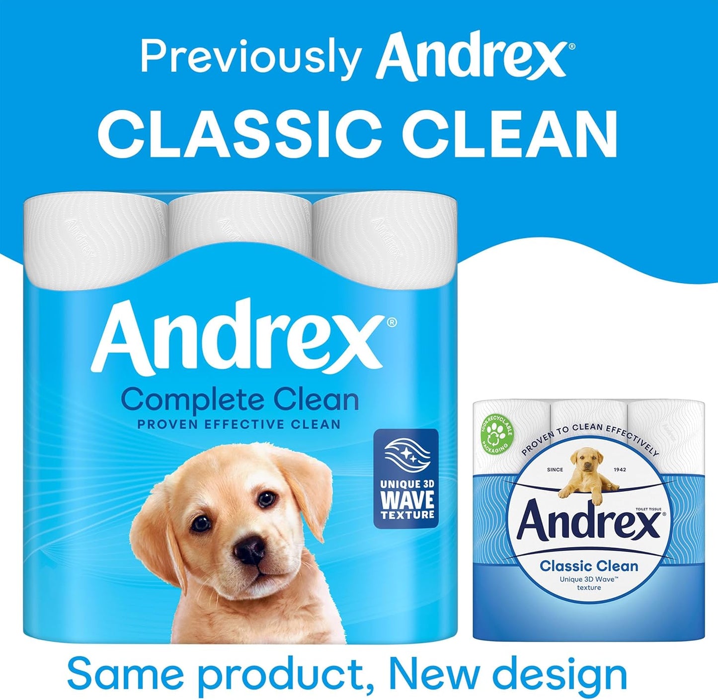 FSC Certified Andrex toilet rolls combining eco-friendly softness and durability
