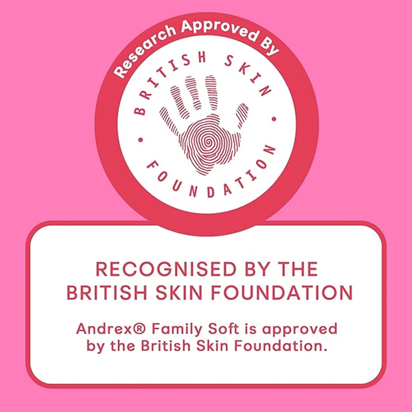 Andrex family approved by british skin foundation