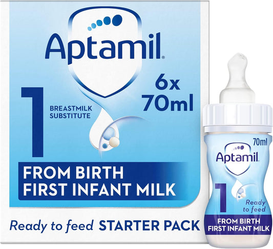 aptamil first infant milk ready to feed bottles