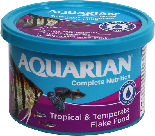 Aquarian tropical fish flakes 50g with complete nutrition