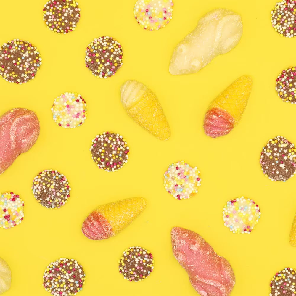 Pick n Mix Station chocolate mix featuring various flavours and toppings