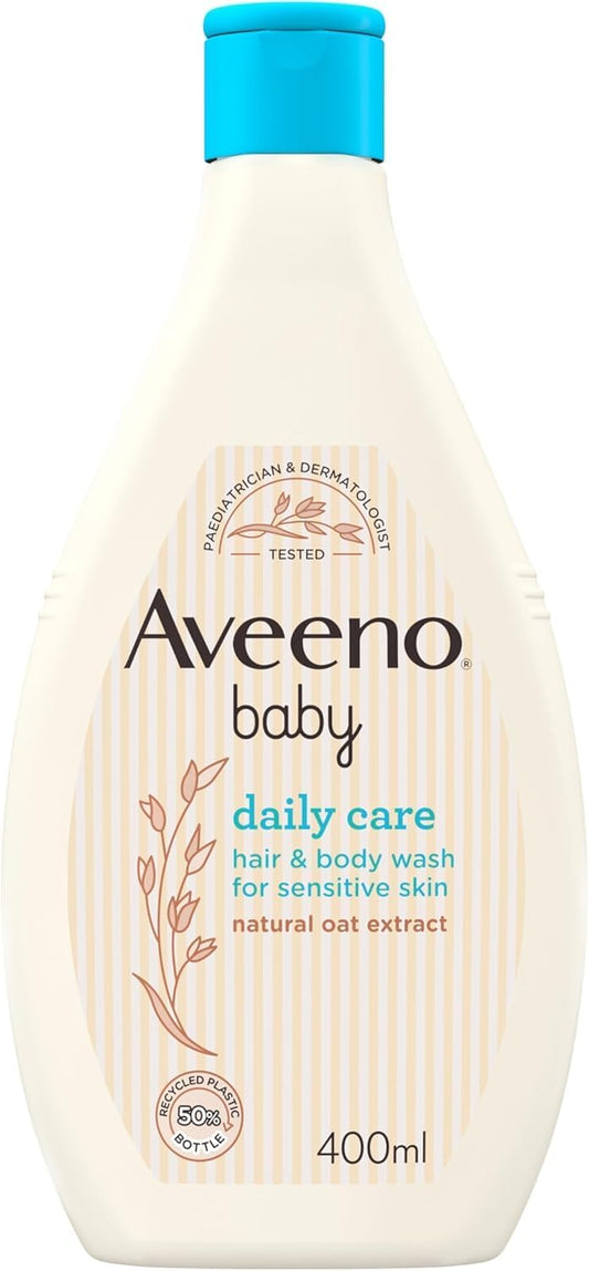 Aveeno Baby Gentle Bath & Wash 400ml – Unscented and Hypoallergenic