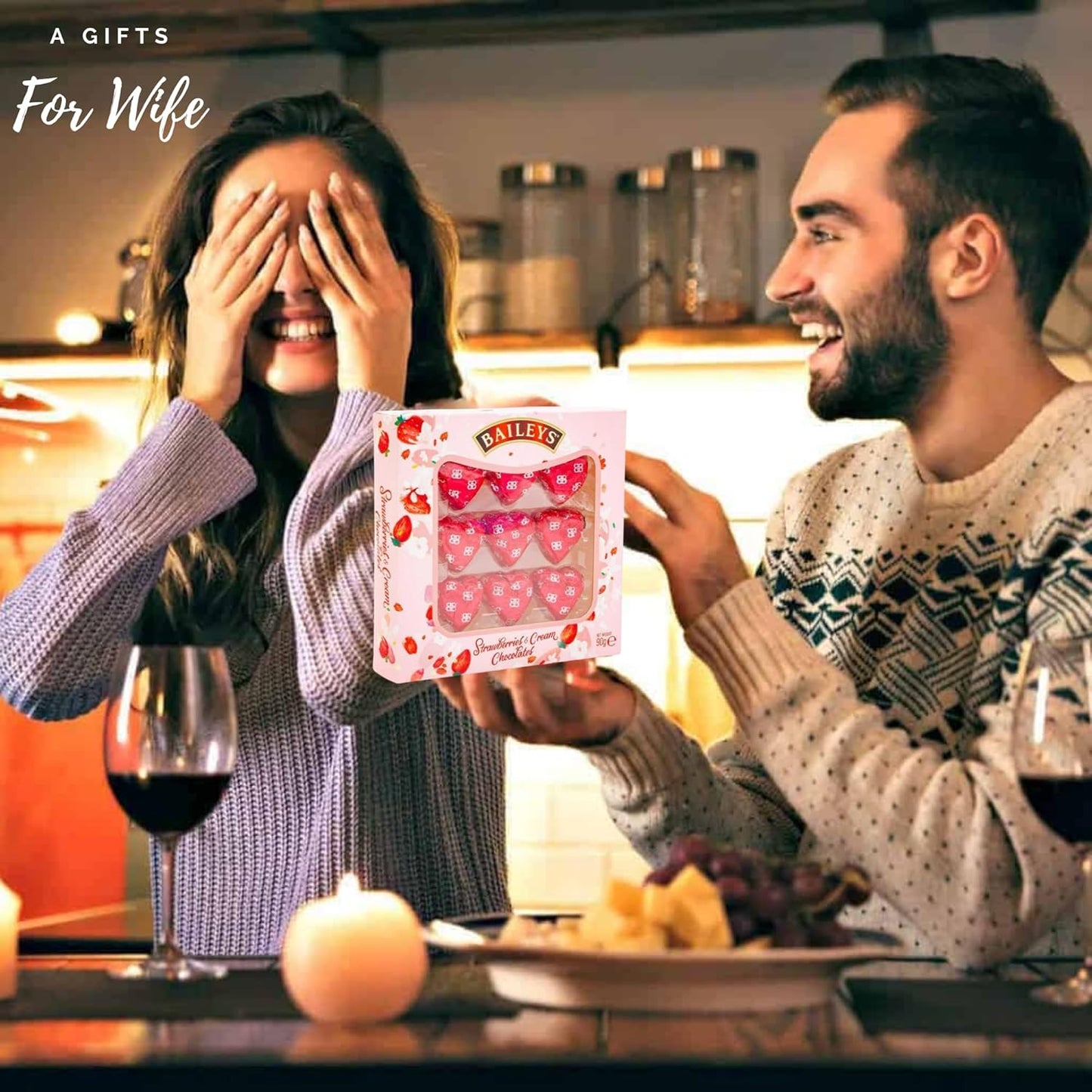Baileys chocolate box with strawberry and cream flavour