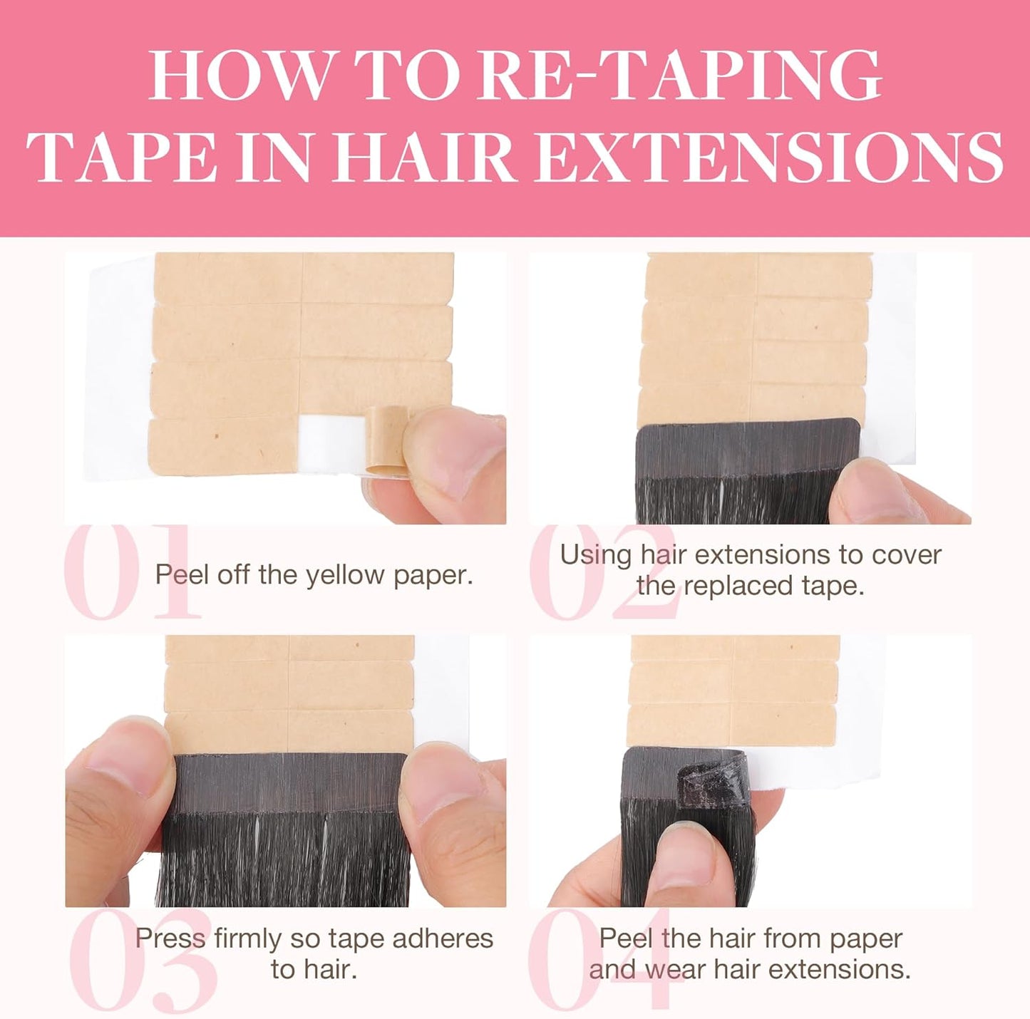 Balayage tape hair extensions 14 inch warm tones