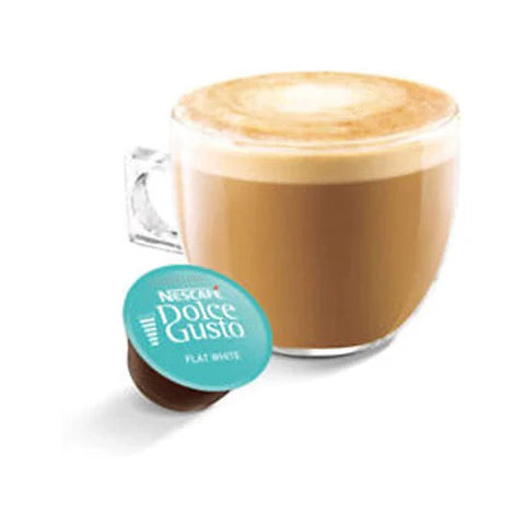 Barista-style flat white using Dolce Gusto machine