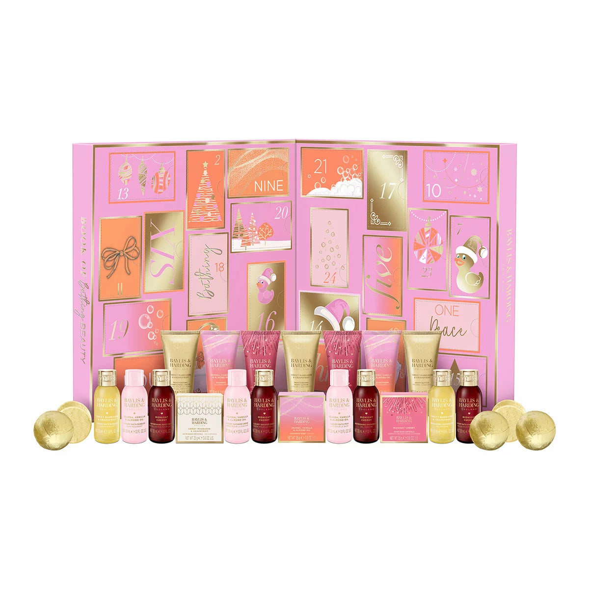 Luxury Baylis & Harding advent calendar with bath and body treats